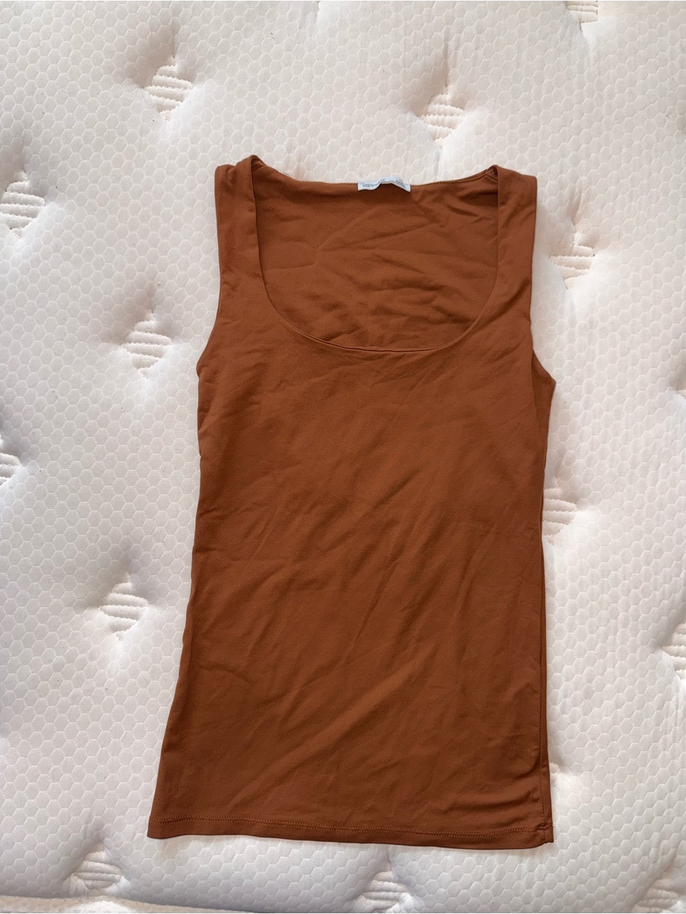 98. Zara W/B collection brown tank top in a S
